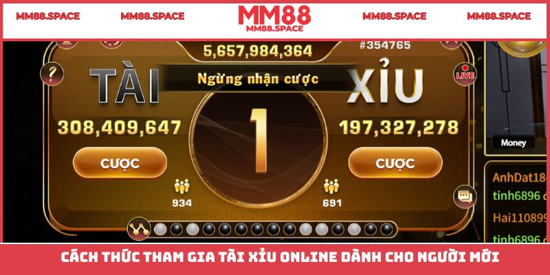 Cách tham gia tài xỉu online cực dễ